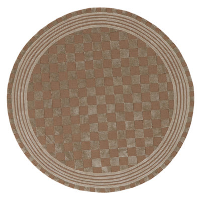 Mocha Tonal Check Rug