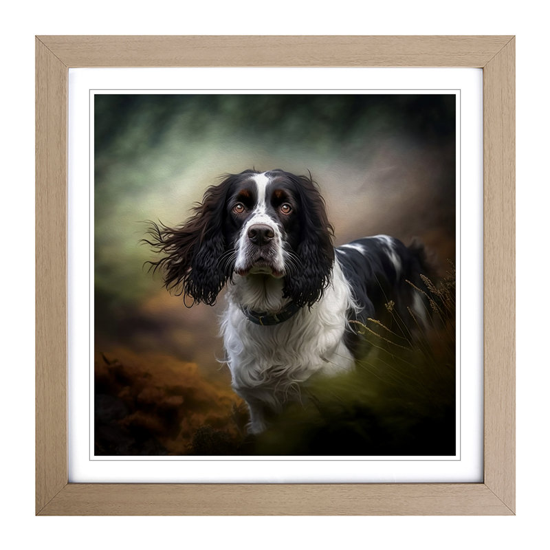 Single Picture Frame Print on Wood, Oak