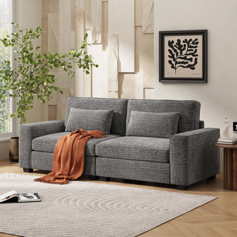 Loveseat Sofa, Gray