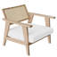 Fauteuil d'appoint en bois avec assise rembourrée Cane