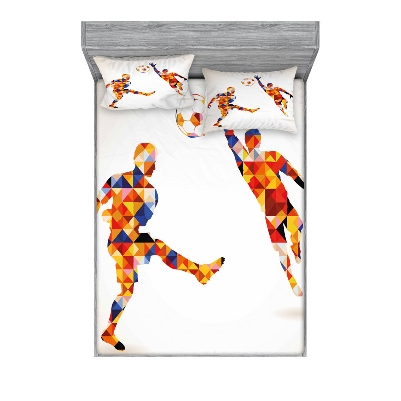 Ensemble de draps floraux Soccer Soccer, Double