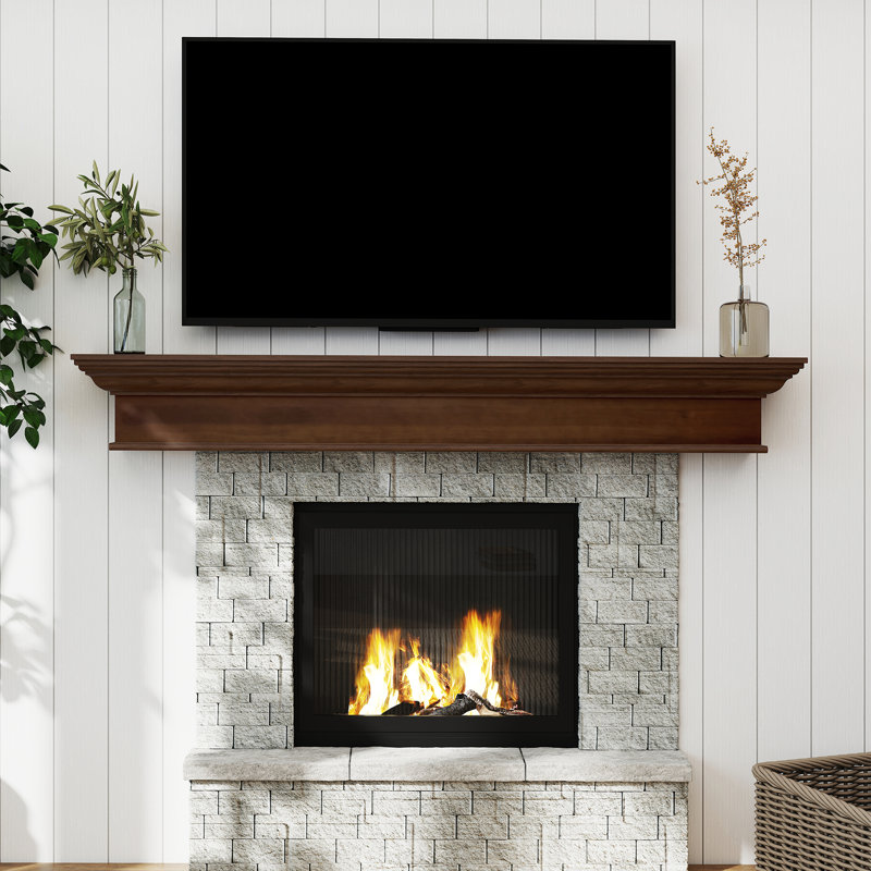 Fireplace Mantel, 60", White