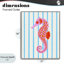 Hippocampe Boho sur rayures, estampe numérique, design par Indira Prieto | IndySign-1935783744-1935783747