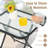 Asala Square Glass Foldable Outdoor Side Table , 18 " W 18 " D