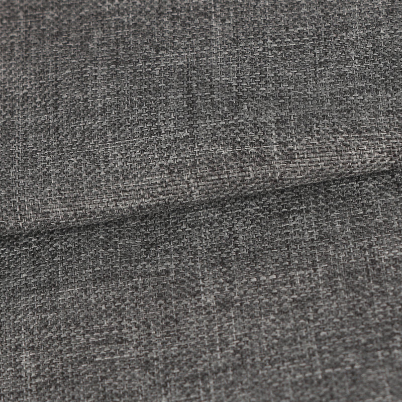 Custom Size 2" H Cushion Cover, Slipcover Replaceable Bench/Chair Window Seat Cushion Cover Only, Gray, 40" W x 16" D