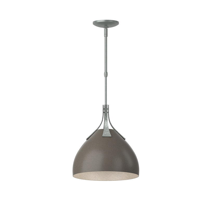 Summit 1 - Light Single Dome Pendant, Dark Smoke, Vintage Platinum