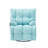 Comfortable Cyan Velvet , Armrest Tray, 150 Degrees Adjustable , Compact Single With Detachable Tray For Handy Use-2049743164