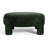 Lina Contemporary Fully Upholstered Round Ottoman With Sculptural Tube Legs-119867481