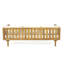 Lit de jour Claremont 3 places avec accoudoirs en rotin (coussin beige)-1623723660