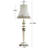 31.75" White Resin Table Lamp