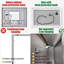 Miroir de salle de bain multifonctionnel lumineux à DEL - Miroir d'appoint mural élégant avec bordure noire, éclairage antibuée et à intensité variable-1039328824