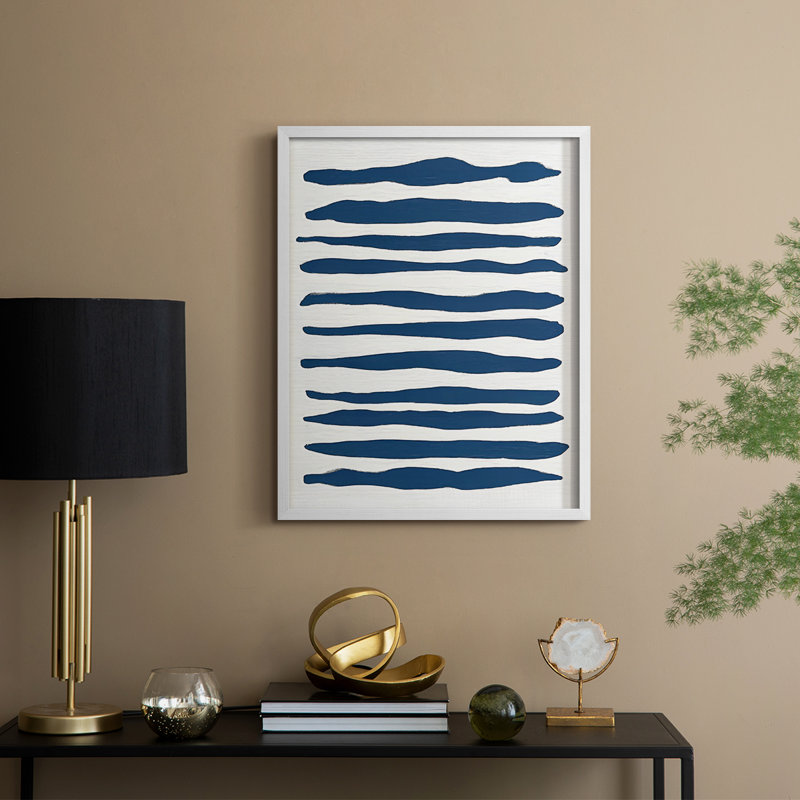 «CLCLI» abstrait, reproduction encadrée, prête à être accrochée, H 10 po x l 8 po, Blanc