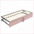 Twin Size Upholstered Plywood Daybed with Pop-Up Trundle – No Box Spring Needed, Beige/Gray/Pink for Multi-Functional Spaces
