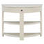 Console en forme de demi-lune avec tiroir et 2 tablettes-856362932