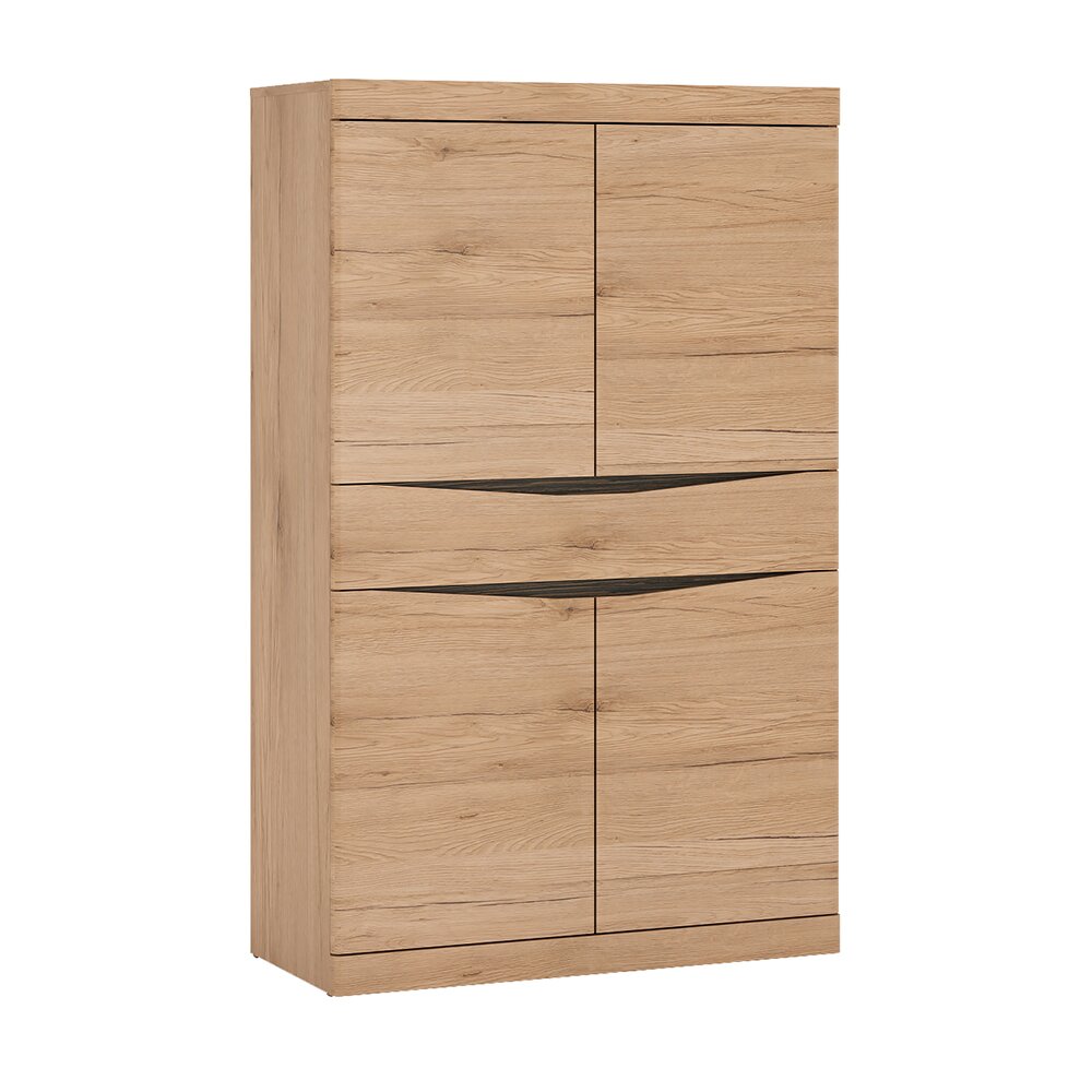 Aryanna 86 cm breites Highboard mit einer Schublade