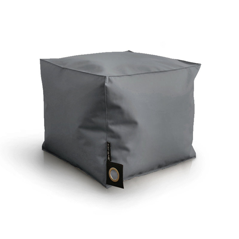Polyester Outdoor Friendly Refillable Classic Bean Bag, Grey