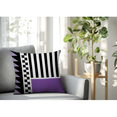 Oreiller carré réversible intérieur / extérieur Kaleido