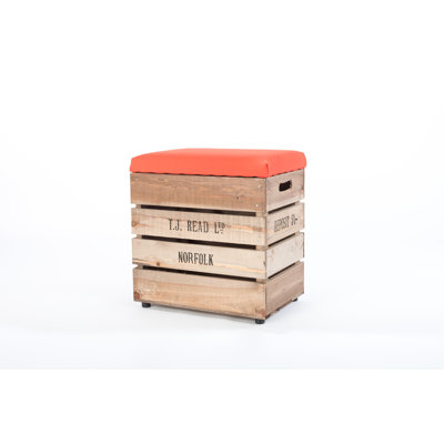 Edmiston Pine Outdoor 56cm Stool with Cushion