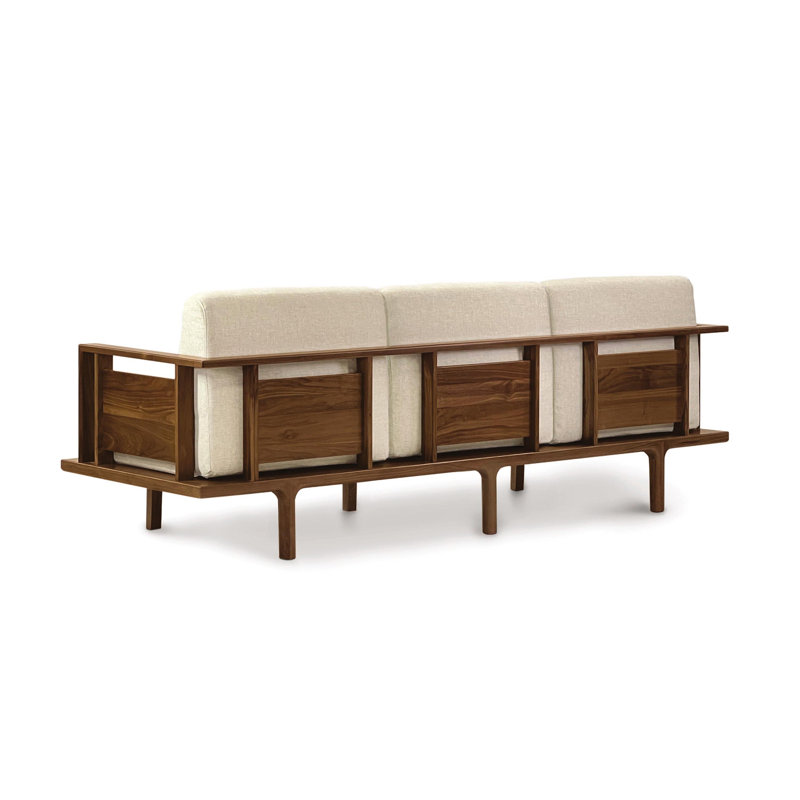 Sierra Sofa, Natural Walnut, Nile 100% Polyester