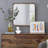 Square Mirror with Wood Frame