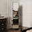 Full Length Indoor Mirror, 360° Rotating Floor Mirror, Full Length Mirror With Storage