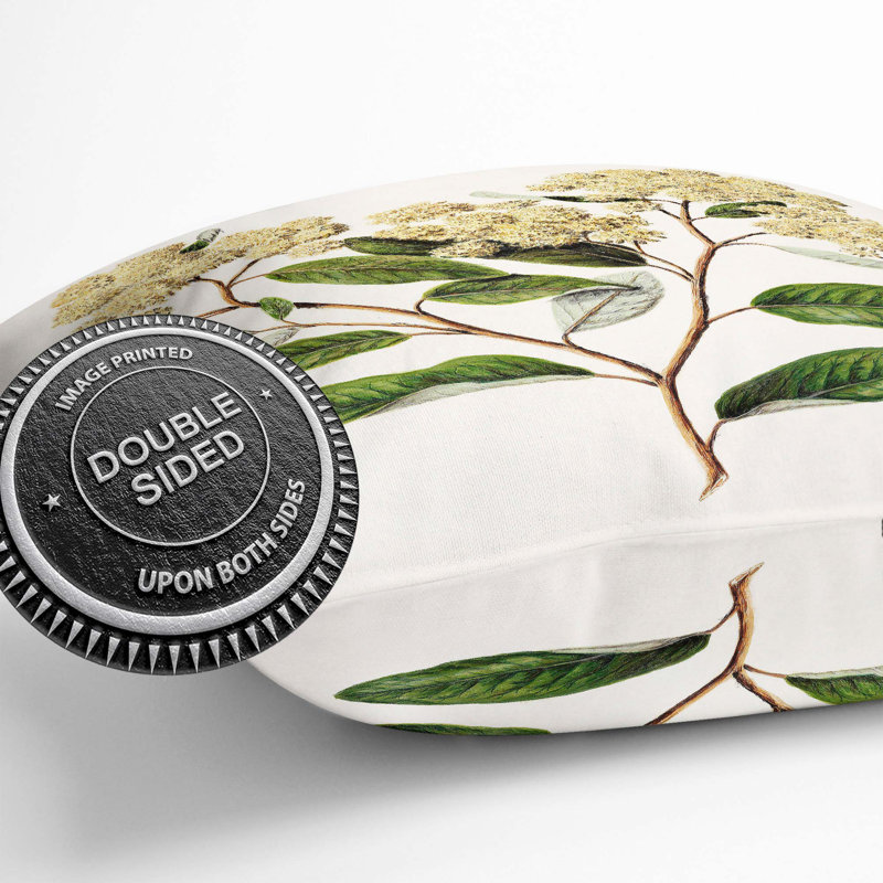 Floral Square Throw Cushion, 55cm H x 55cm W x 20cm D