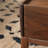 Simple walnut square end table-109512919