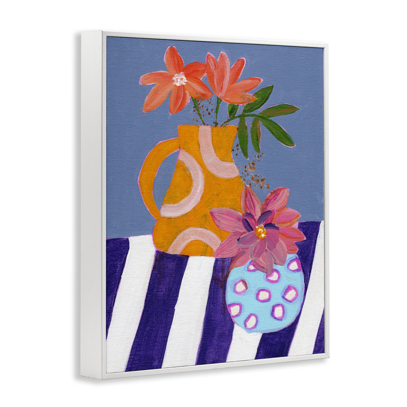  "Blue Whimsy Farm", art de la giclée encadrée par Nikita Jariwala, H 20 po x l 16 po, Giclée encadrée blanc bord de mer
