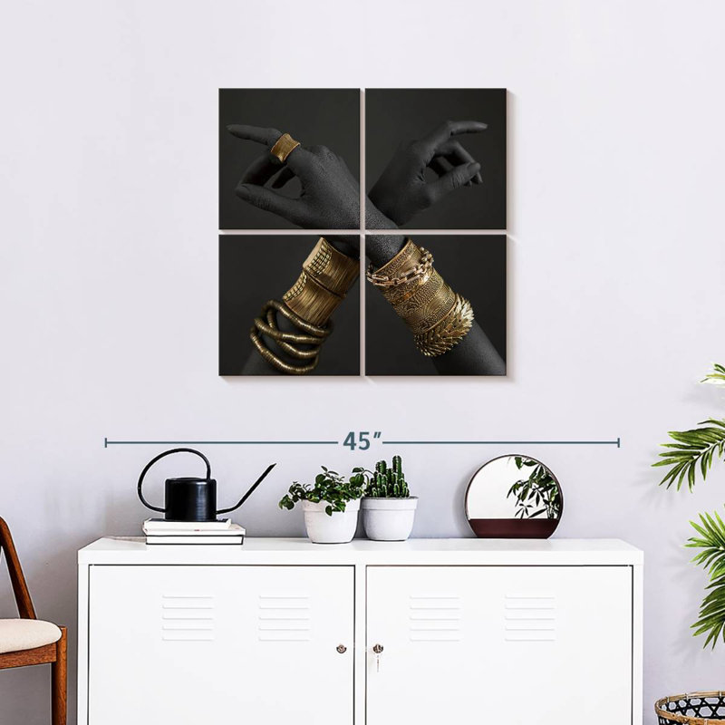 Chic Hands, 26" H x 26" W