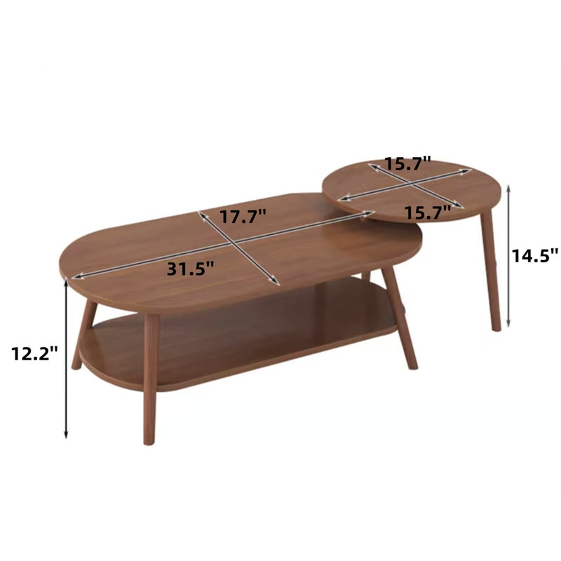 Table basse, Brun