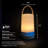 Groove Cordless LED Outdoor Table Lamp With Dimmer, Built-In Rechargeable Battery, 3-Level Brightness, White
