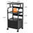 Mobile Printer Stand, 4-Tier File Rack With Lockable Casters,Wooden File Cabinet With Shelves,File Organizer Shelf Filing Cabinet W/Iron Pipe For Home, Office, Dorm, Living Room-110334758