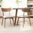 Mid-Century Walnut Finished Frame Upholstered Dining Chairs (Set of 2)-15491216-23179788