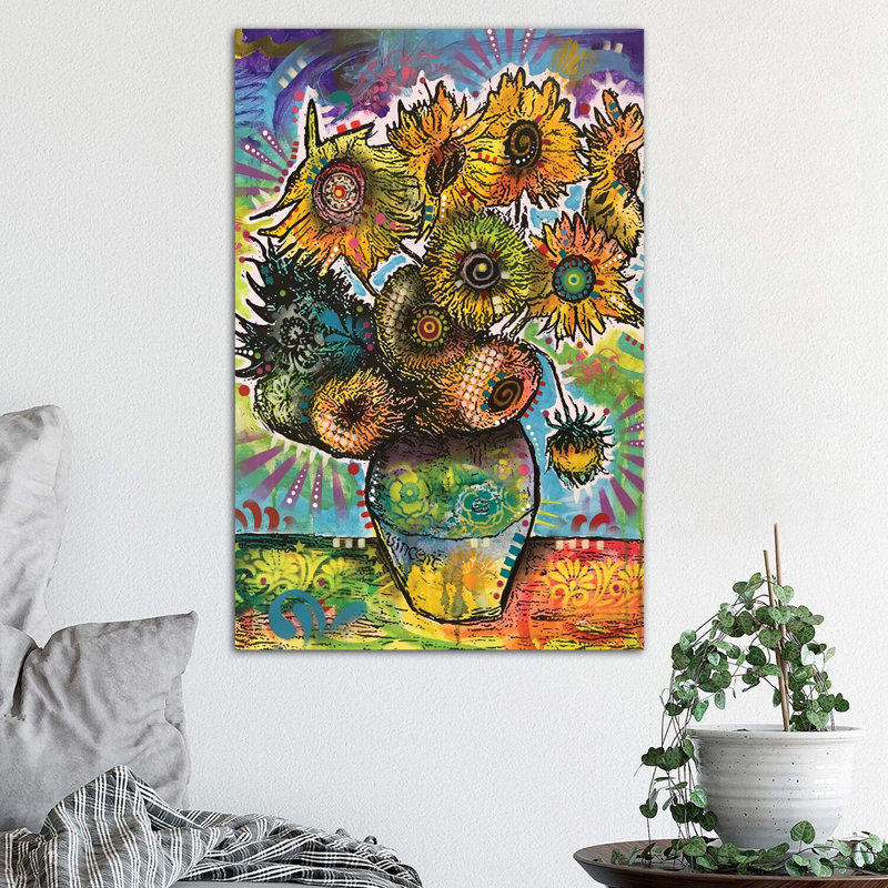 Sunflowers 1 Piece Wrapped Canvas Painting, 66.04cm H x 45.72cm W x 3.81cm D