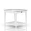 Ensemble de salon 3 pièces Dana Heights - Tables en placage Mindi avec table basse blanche, table de bout et table d'appoint Ocean