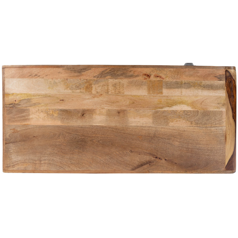 Anuri Natural Wood & Metal Desk