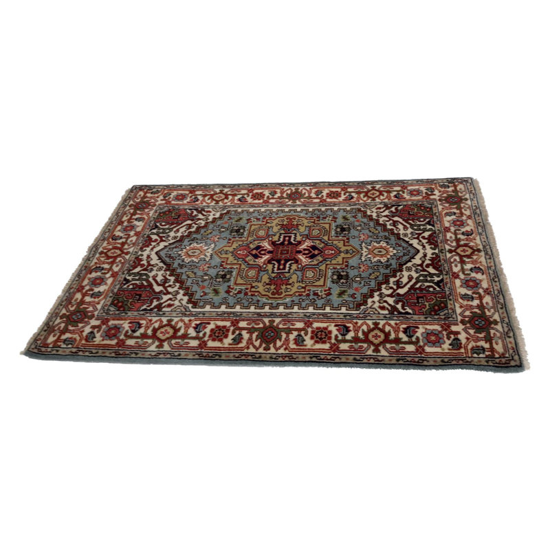 Caeley Oriental Area Rug in Blue