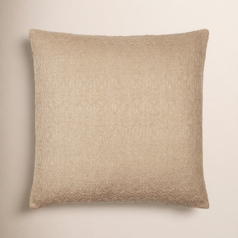 Alcona Throw Pillow, 20"H x 20"W, Down, Bone