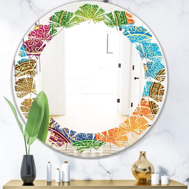 Miroir mural Leaves, H 31,5 po x l po