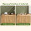 Commode 6 tiroirs, commode double en bois Eliran
