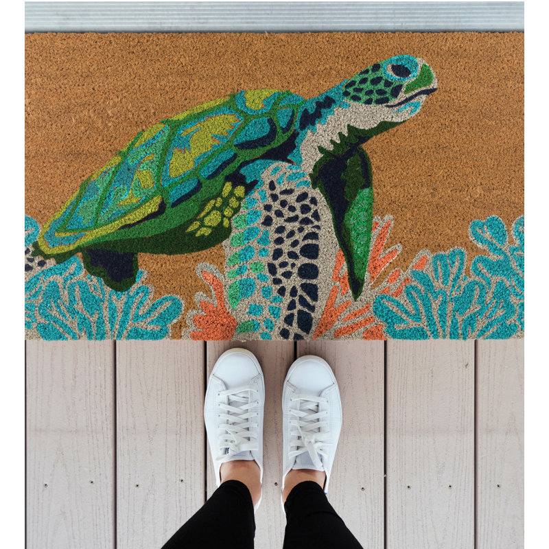 Doormat Coir - Sea Turtle, Sea Turtle, 30" W x 18" L