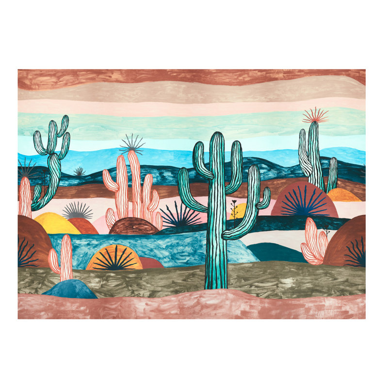 Ensemble de panneaux Schumacher x Abel Macias, Bleu/brun