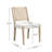 Modern Scandinavian Woven-Back Upholstered Dining Chair-120098132