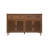 59" Walnut Vintage Sideboard Buffet, 150 Lbs Top Weight Capacity, Hand-Carved Hollow Doors, 2 Drawers 4 Doors Storage Credenza