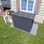 Remises spacieuses, conception moderne compacte en métal pour jardin