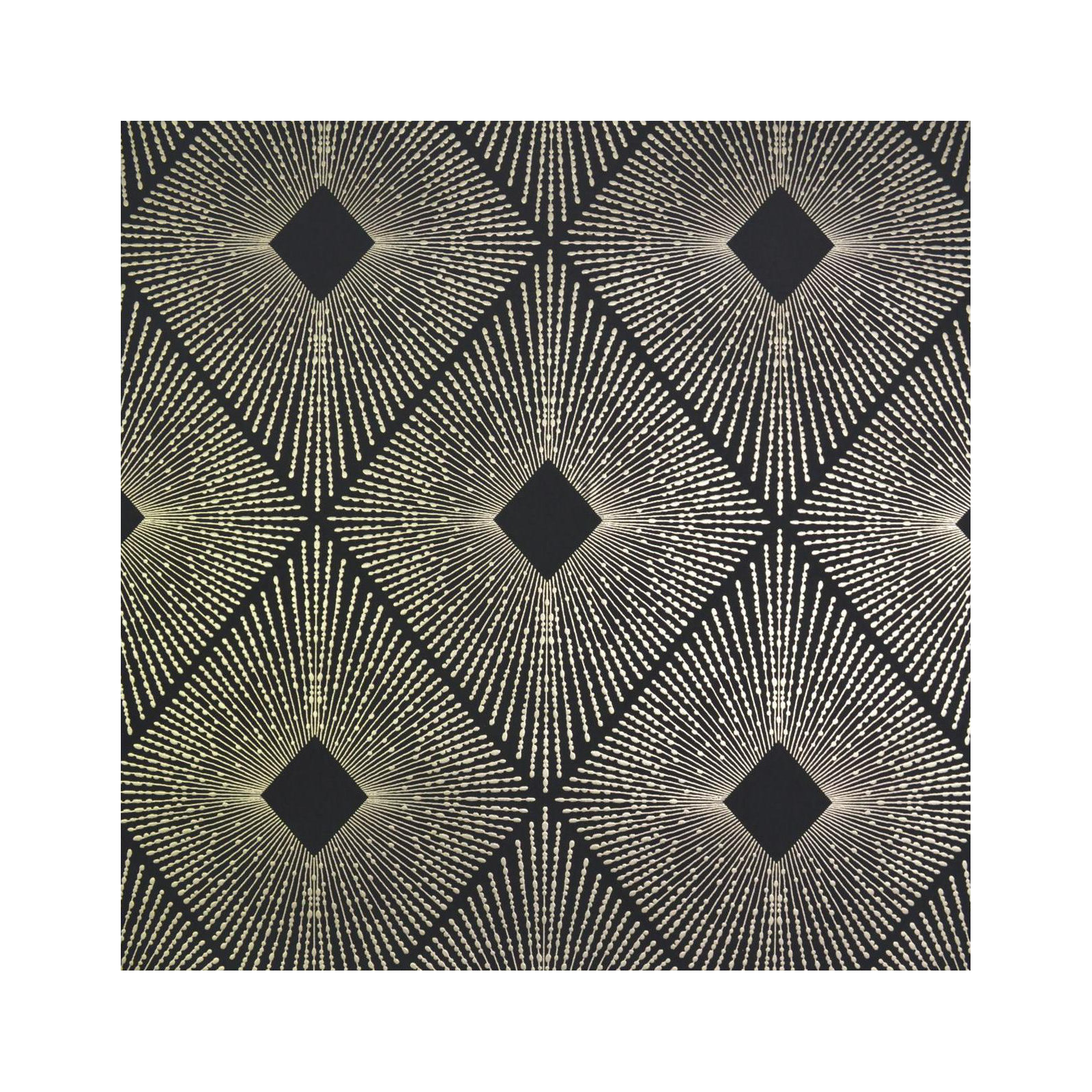 Antonina Vella Modern Metals Modern Geometric Wallpaper, Black/Gold