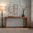 Console Table with Solid Wood