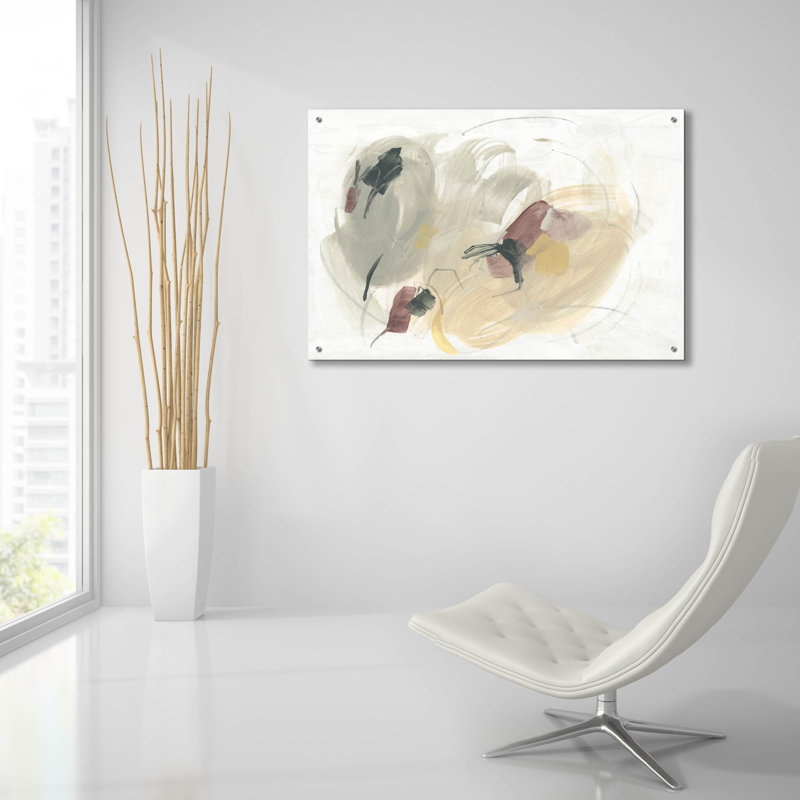 Art mural en verre épique «Earthen Sketch 2» par June Erica Vess, 36 po x 24 po, H 24 po x l 36 po