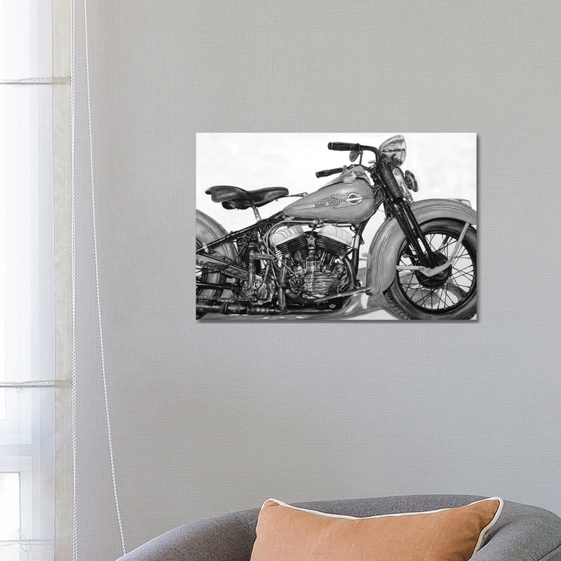Good Ride BW by J.Bello Studio - Wrapped Canvas Print, 66.04 cm H x 45.72 cm W x 1.91 cm D