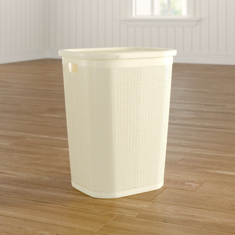 Plastic Laundry Sorter, White